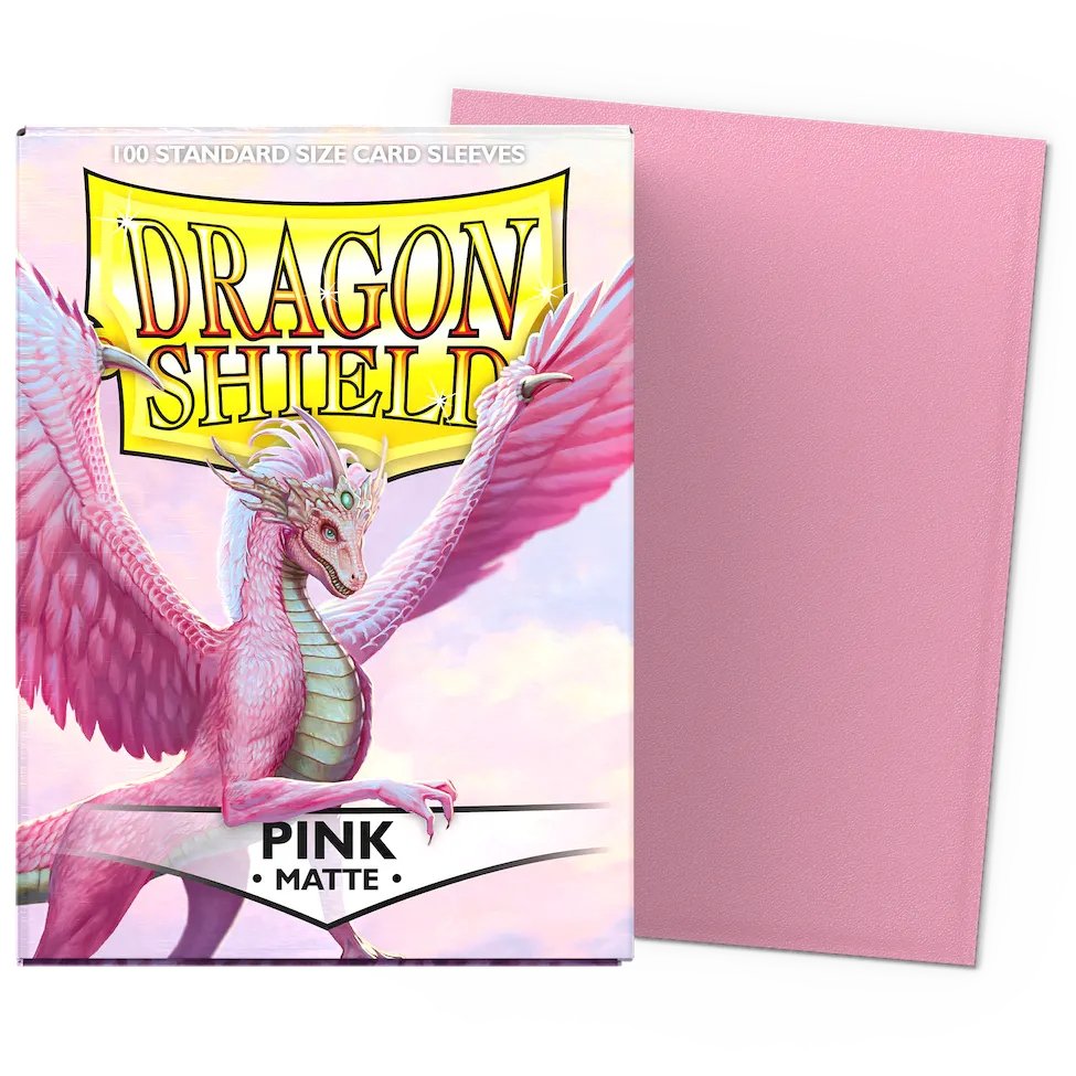 100 Pochettes Matte Format Standard Pink - Dragon Shield