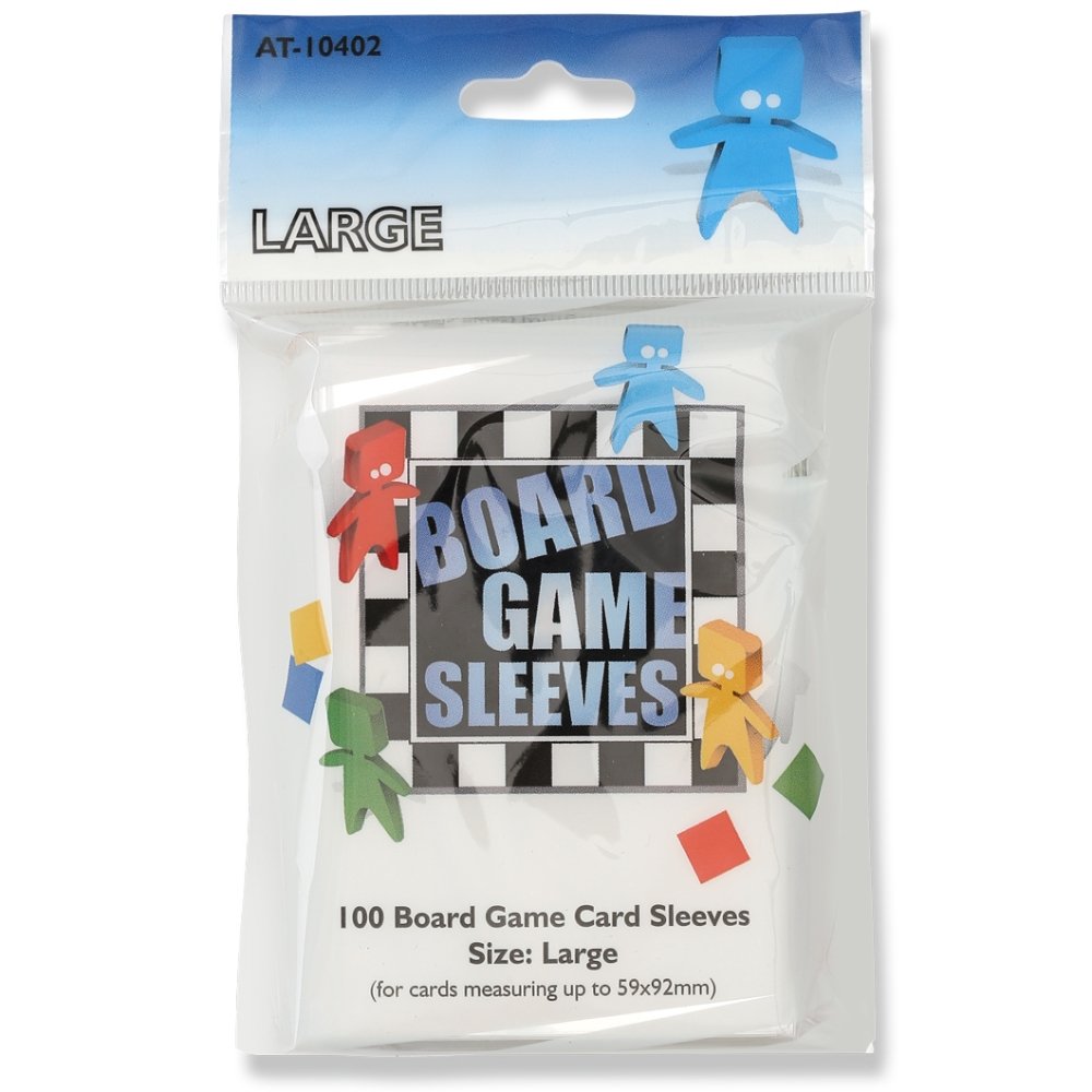 100 Clear 59x92mm Large sleeves - Arcane Tinmen