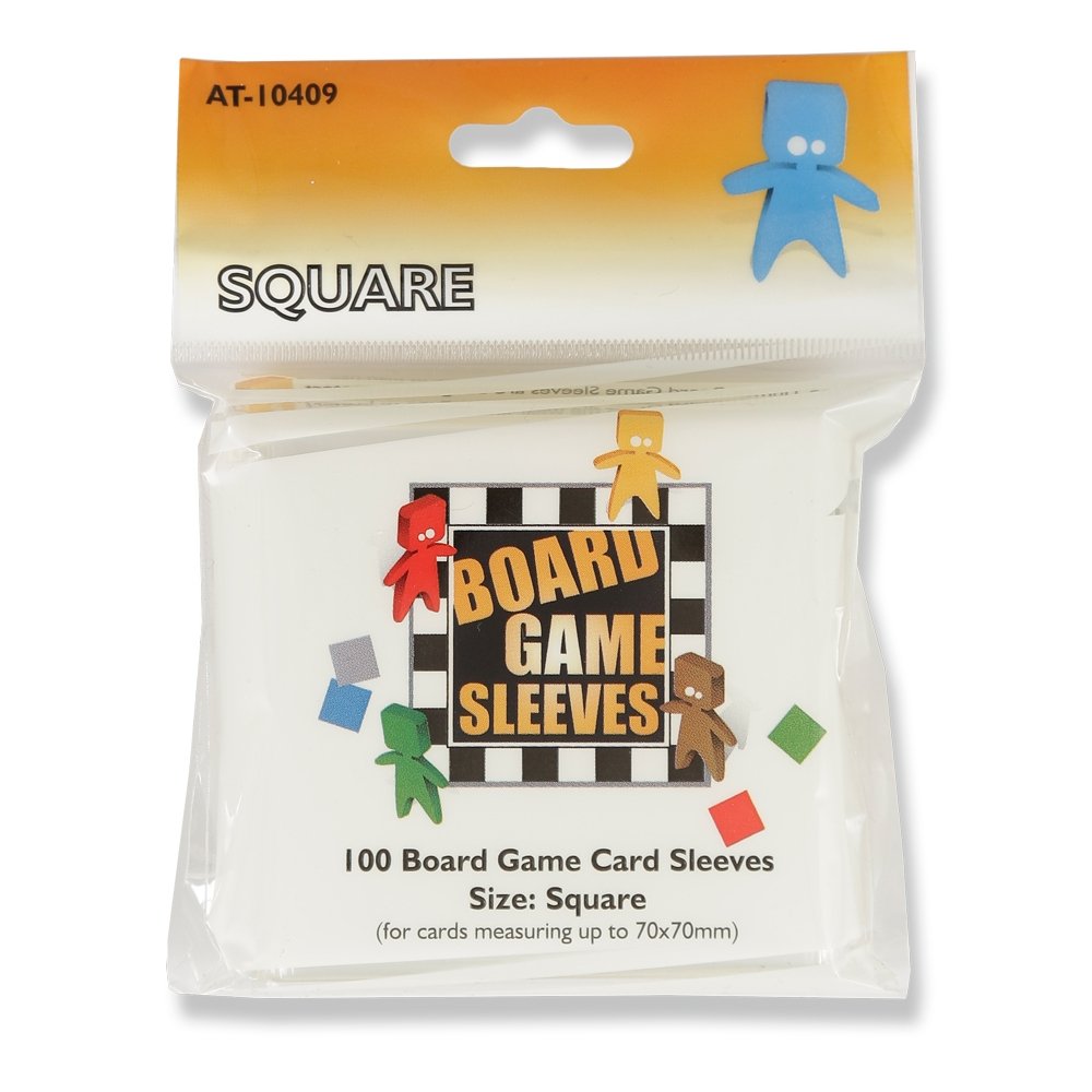 100 Clear 70x70mm Squared sleeves - Arcane Tinmen