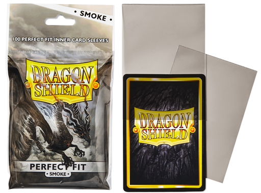 100 Sous-pochettes Perfect Fit Format Standard Smoke - Dragon Shield