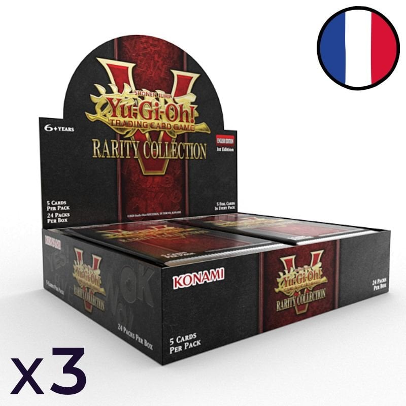 Lot de 3 Boites de 24 Boosters Collection Rareté 5 - Yu-Gi-Oh! FR