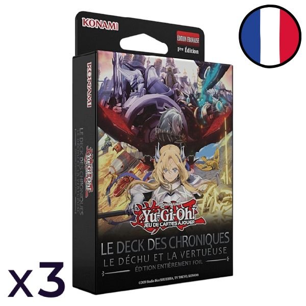 Set of 3 decks The Chronicles Deck: the Fallen & the Virtuous (All-Foil Edition) - Yu-Gi-Oh! FR