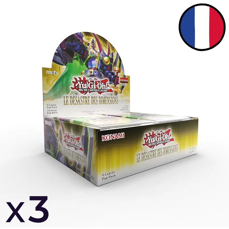 Set of 3 Displays of 24 Doom of Dimensions Booster Packs - Yu-Gi-Oh! FR