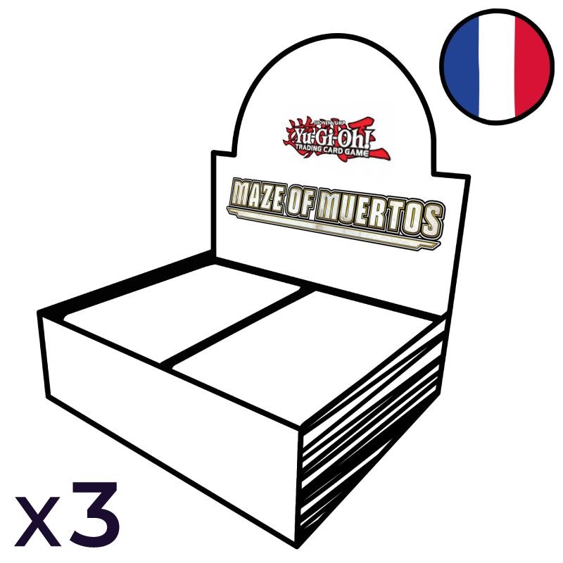 Lot de 3 Boites de 24 Boosters Maze of Muertos - Yu-Gi-Oh! FR