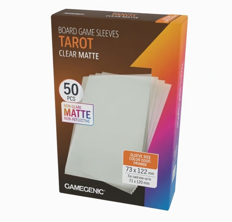 50 Pochettes Tarot-Sized Matte Non-Glare 73 x 122 mm (Nouveau Packaging) - Gamegenic