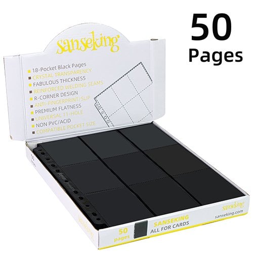50 Pages de Classeur à 18 pochettes - Sanseking