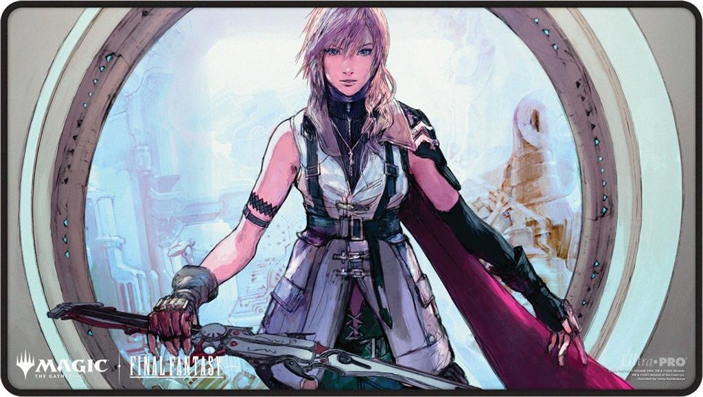Tapis à bordures cousues noires Lightning, l'éclair foudroyant Final Fantasy - Ultra Pro