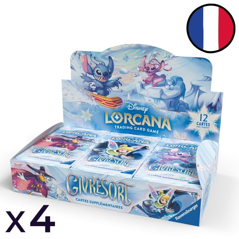 Set of 4 Displays of 24 Winterspell Chapter 11 - Booster Packs - Disney Lorcana FR