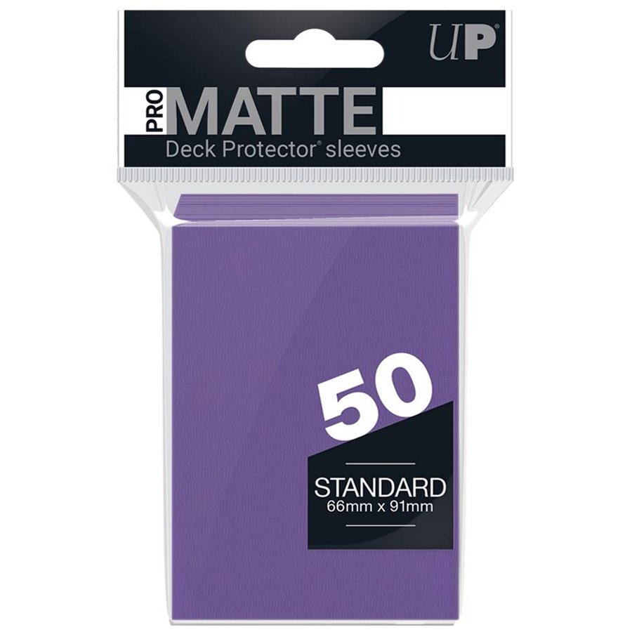 50 Deck Protector Matte Sleeves Purple - Ultra Pro