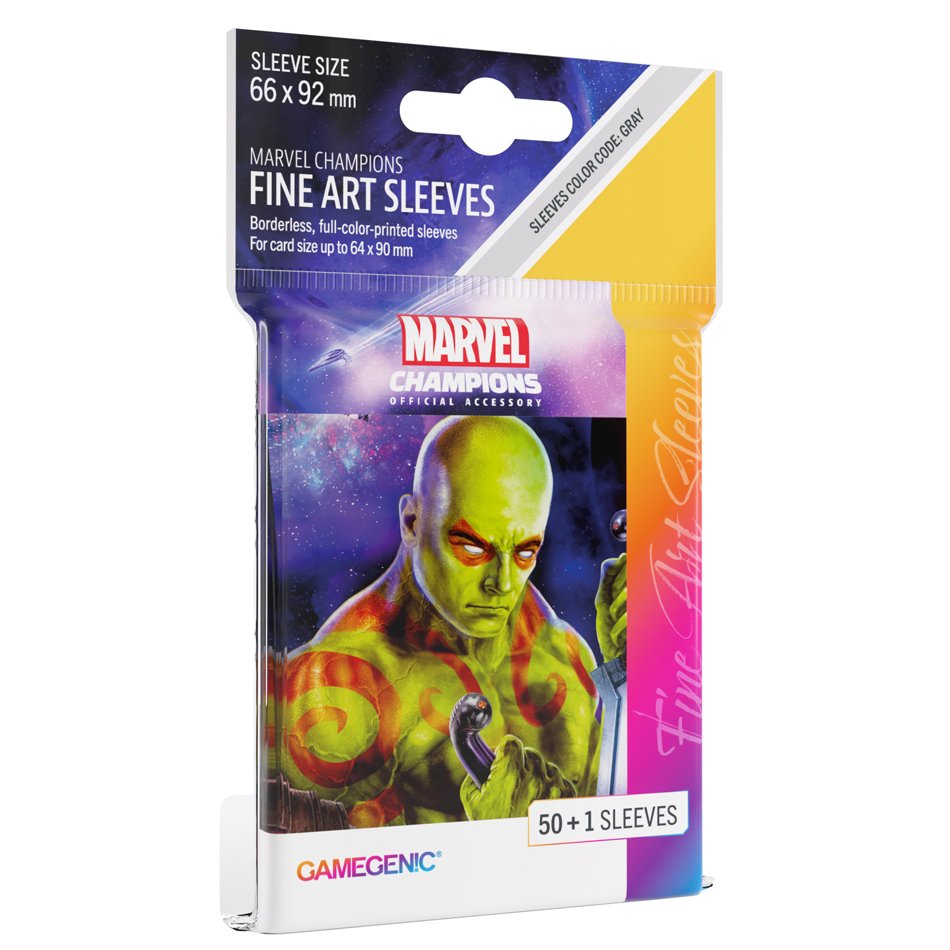 50 + 1 Drax Marvel Champions Art Sleeves 66 x 91 mm - Gamegenic