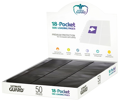 50 pages de classeur Supreme 18-Pocket Side-Loading - Noir - Ultimate Guard