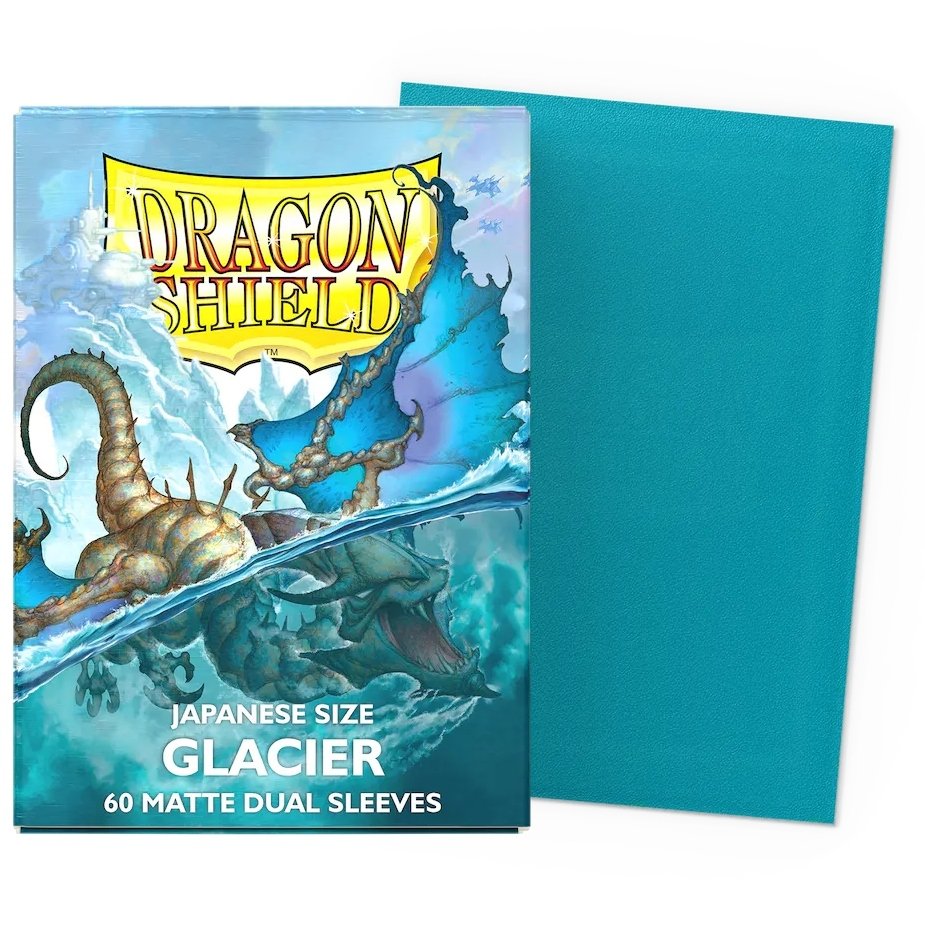 60 Pochettes Dual Matte Format Japonais Glacier - Dragon Shield