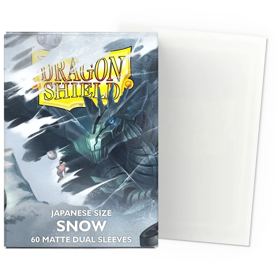 60 Pochettes Dual Matte Format Japonais Snow - Dragon Shield