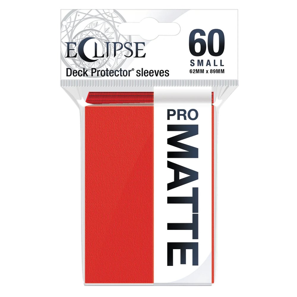 60 pochettes Eclipse Pro-Matte Format Japonais - Rouge Pomme - Ultra Pro