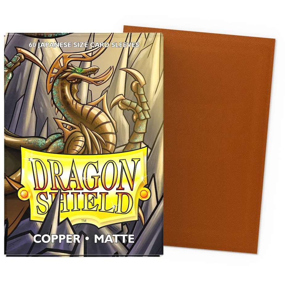 60 Copper Matte Japanese Size Sleeves - Dragon Shield