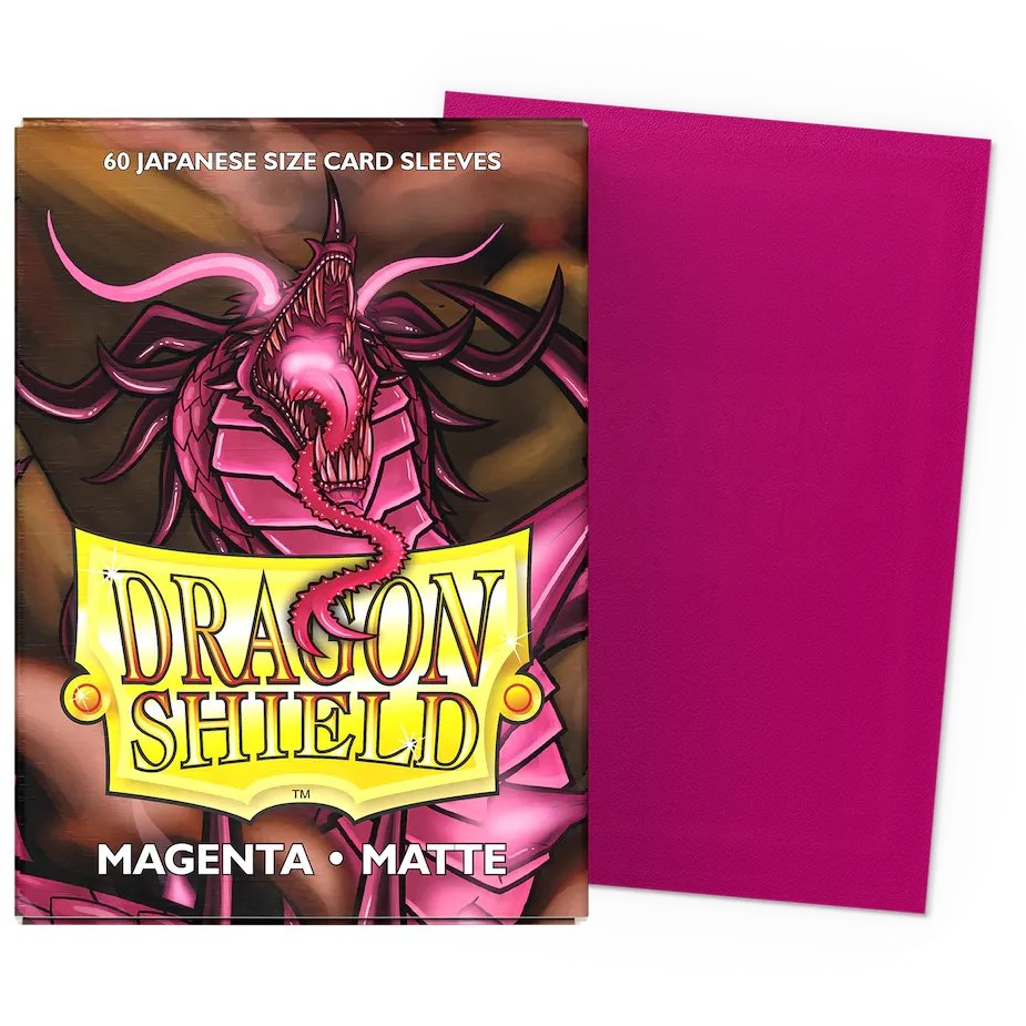 60 Magenta Matte Japanese Size Sleeves - Dragon Shield