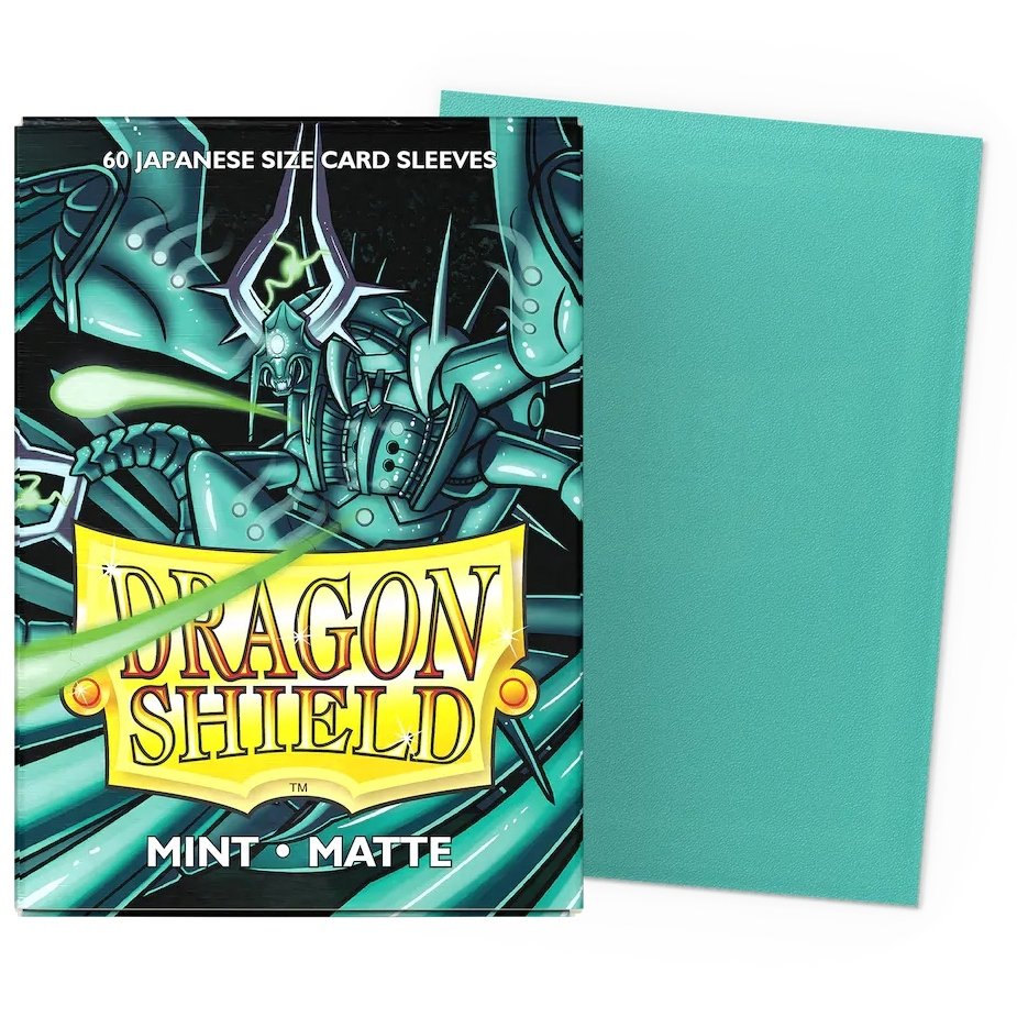 60 Mint Matte Japanese Size Sleeves - Dragon Shield