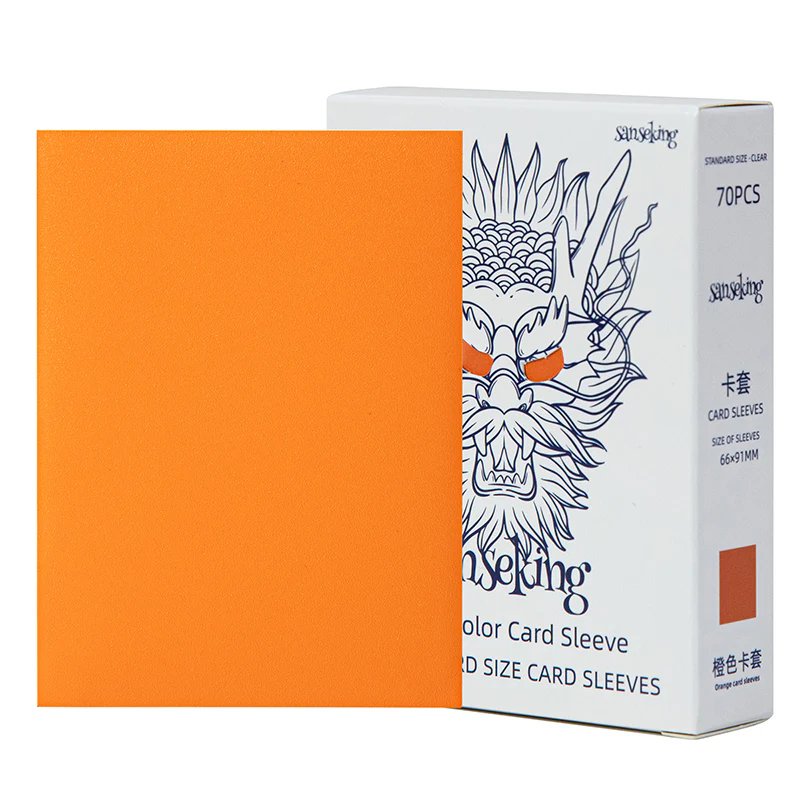 70 pochettes de taille Standard - Orange - Sanseking