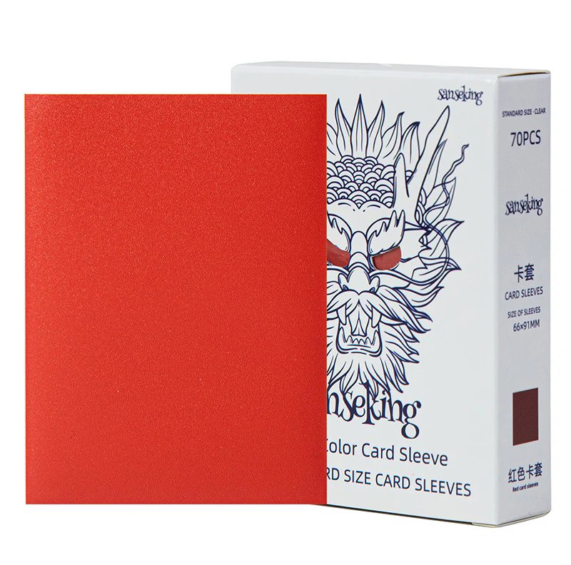 70 pochettes de taille Standard - Rouge - Sanseking