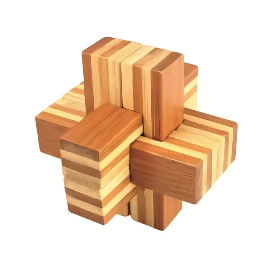 Cross - 3D Bamboo Brain Teaser Puzzle