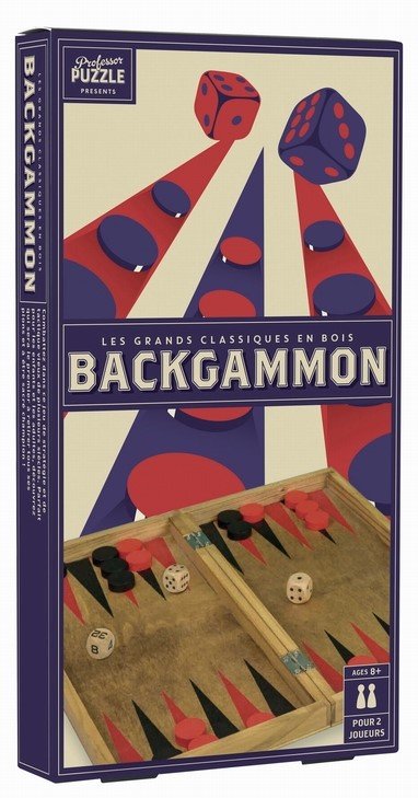 Backgammon Bois Vintage - Wilson Jeux