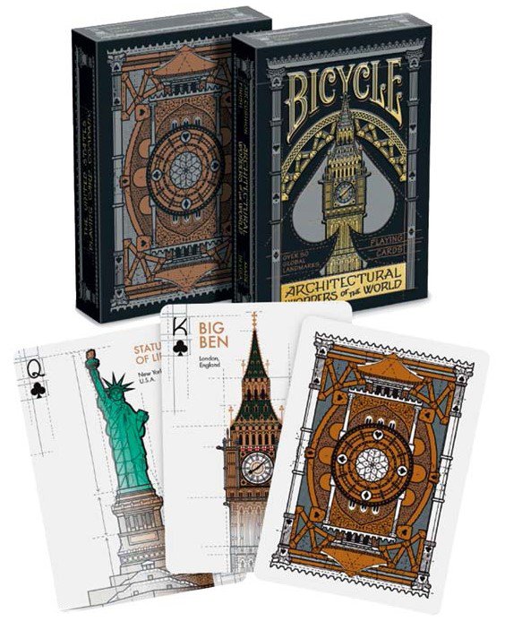 Jeu de 54 Cartes Architectural - Bicycle