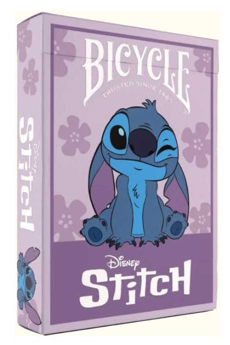 Jeu de 54 Cartes Stitch Purple - Bicycle