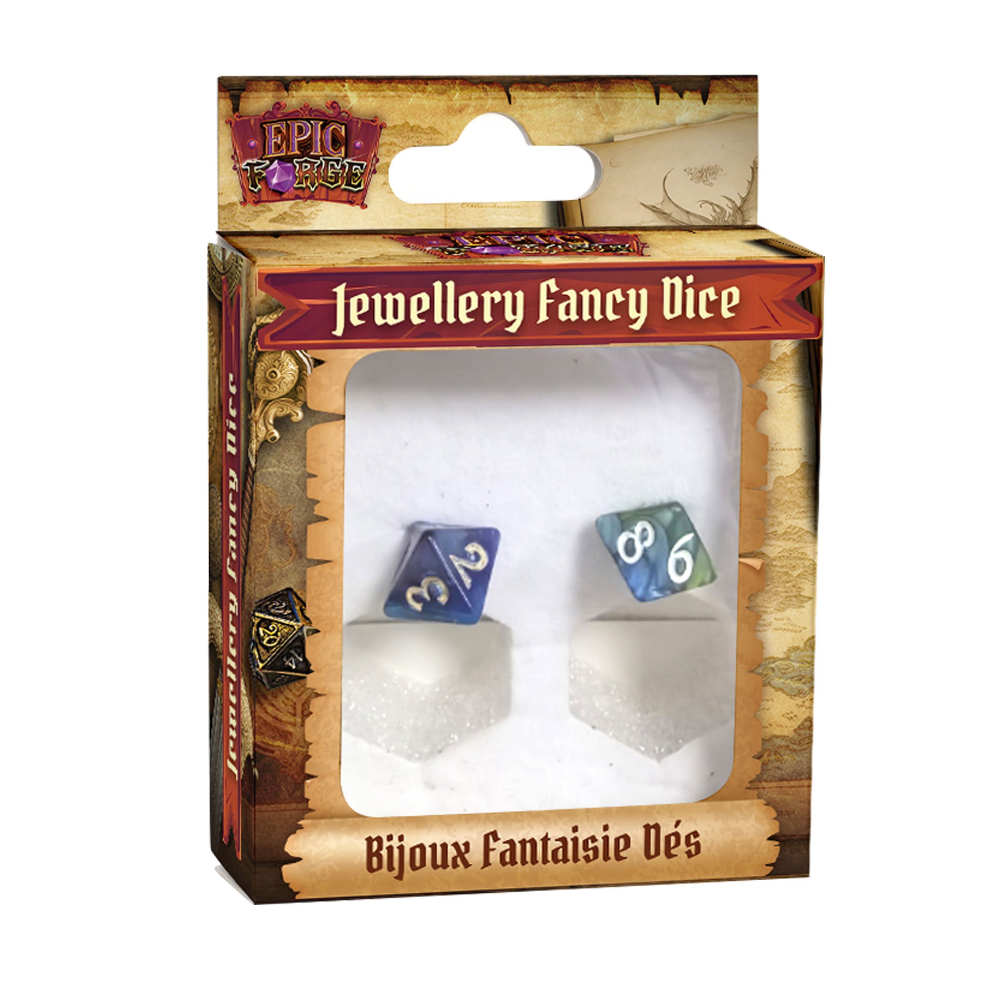 Boucles d'oreille Mini Dés D8 - Bijoux