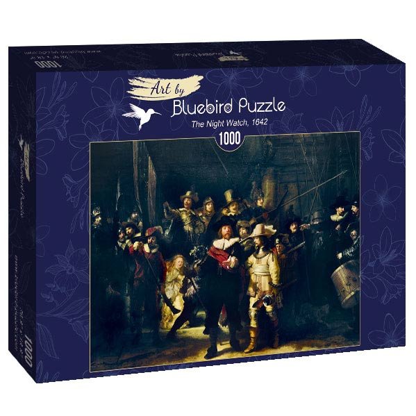 Jigsaw Puzzle 1000 Pieces - Art Rembrandt The Night Watch, 1642 - Bluebird