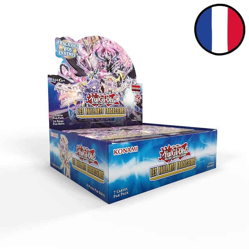 Display of 24 Valiant Smashers Booster Packs - Yu-Gi-Oh! FR