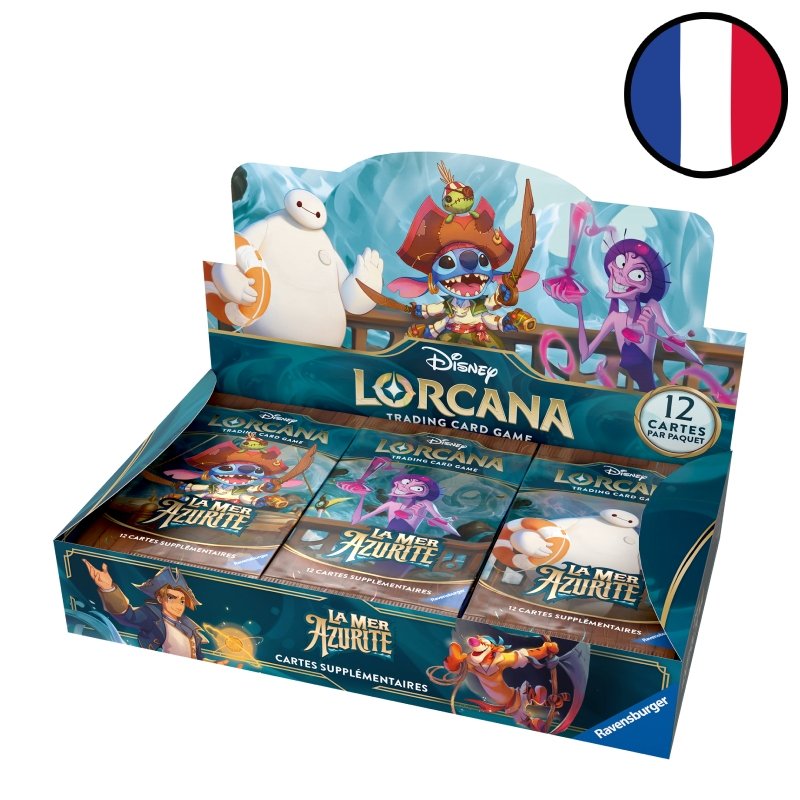 Display de 24 boosters La Mer Azurite Chapitre 6 - Disney Lorcana FR