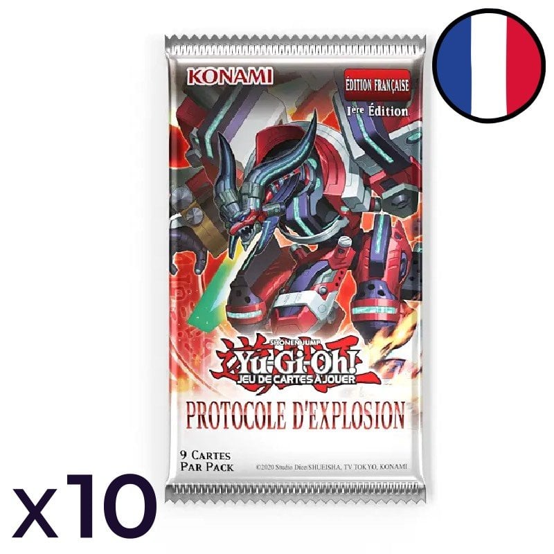Set of 10 Burst Protocol Booster Packs - Yu-Gi-Oh! FR