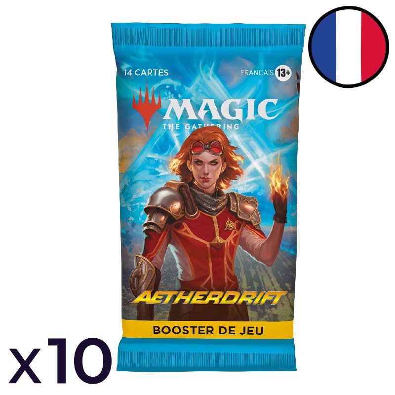 Lot de 10 boosters de jeu Aetherdrift - Magic FR