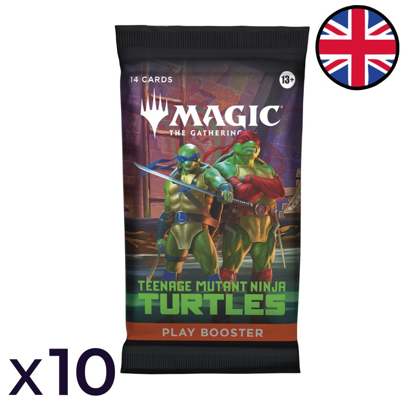 Lot de 10 boosters de jeu Les Tortues Ninja - Magic EN