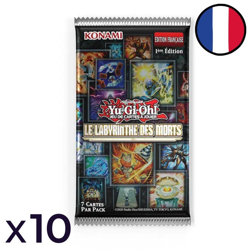 Lot de 10 Boosters Le Labyrinthe des Morts - Yu-Gi-Oh! FR