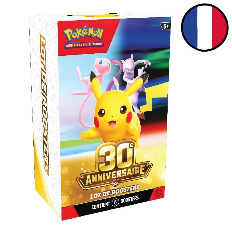 Bundle 6 boosters 30e Anniversaire - Pokémon FR