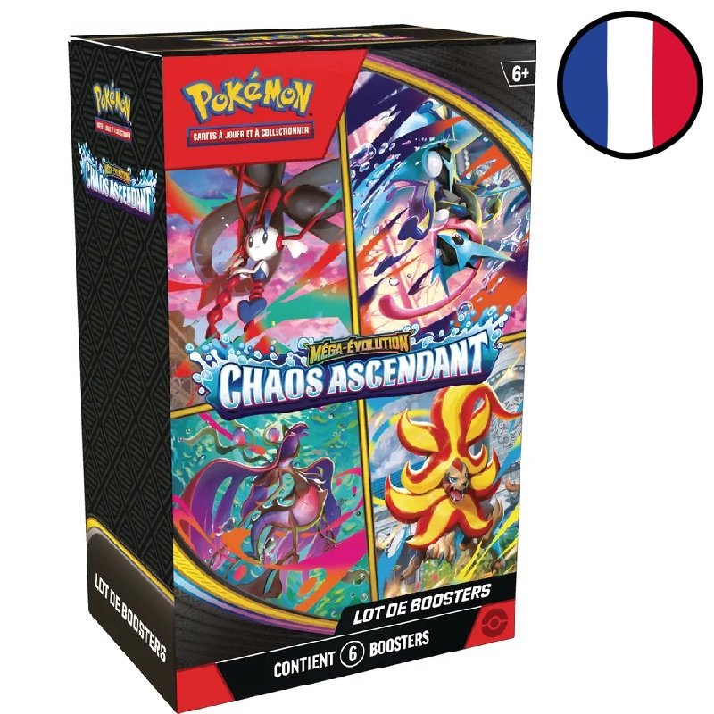 Mega Evolution – Chaos Rising 6-booster Bundle - Pokémon FR