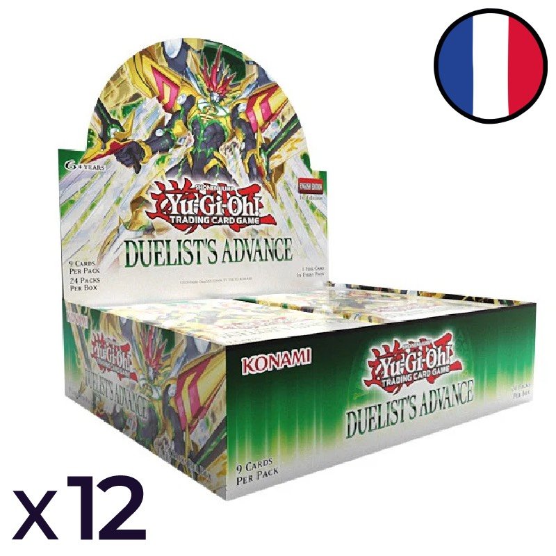 Set of 12 Displays of 24 Duelist's Advance Booster Packs - Yu-Gi-Oh! FR