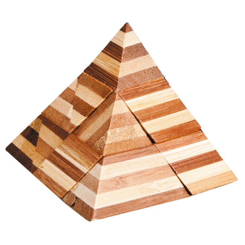 Pyramid 2 - 3D Bamboo Brain Teaser Puzzle