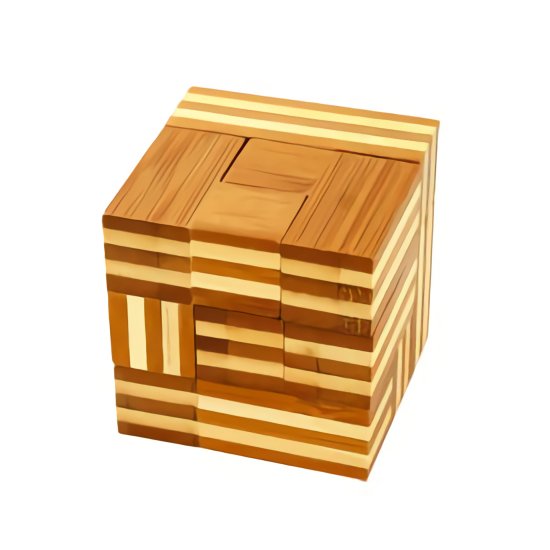 Cube Chain - 3D Bamboo Brain Teaser Puzzle
