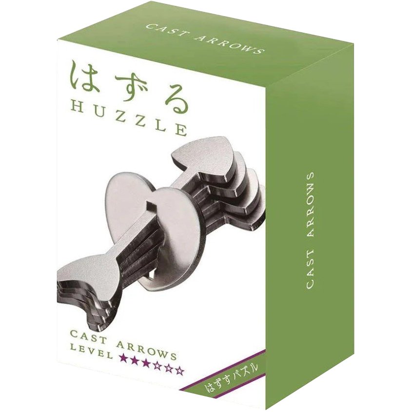 Hanayama - Cast Arrows - Metal Brain Teaser Puzzle Lvl3