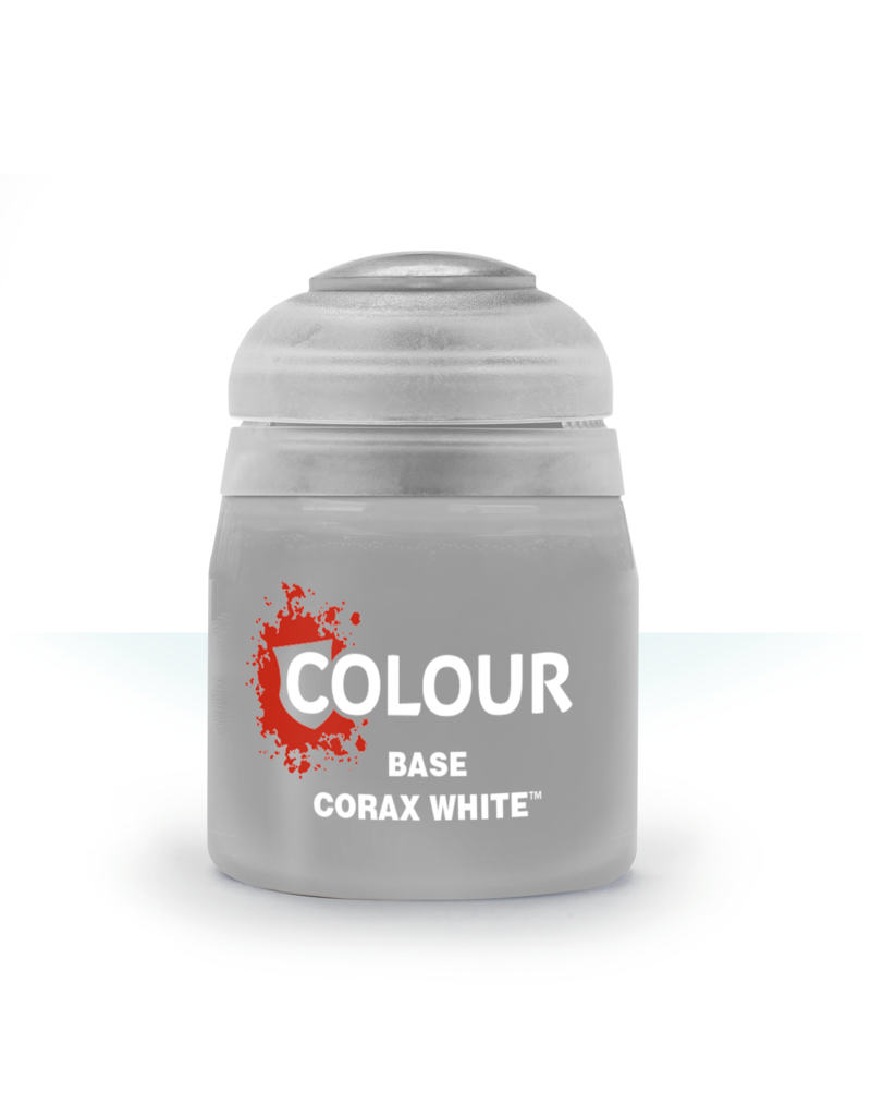 Pot de peinture Base Corax White 12ml 21-52 - Citadel