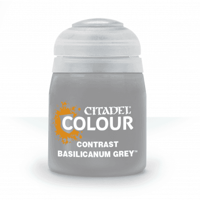 Pot of Contrast Basilicanum Grey paint 18ml 29-37 - Citadel