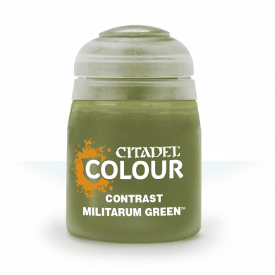 Pot of Contrast Militarum Green paint 18ml 29-24 - Citadel