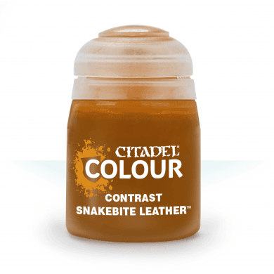 Pot of Contrast Snakebite Leather paint 18ml 29-27 - Citadel