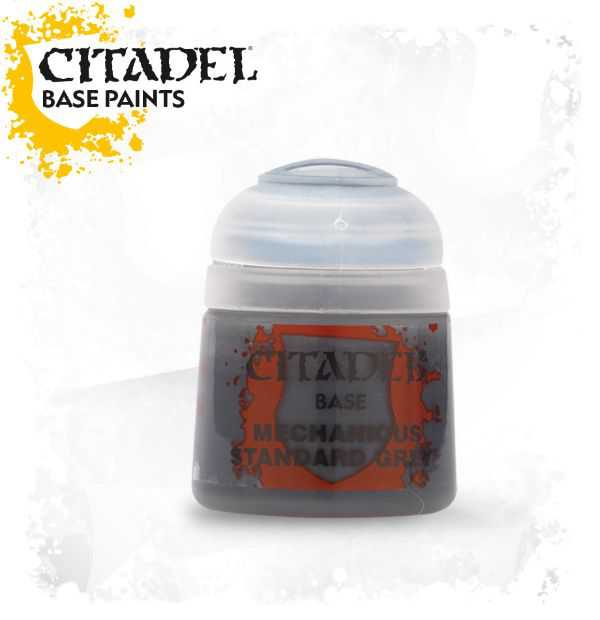 Pot of Base Mechanicus Standard Grey paint 12ml 21-24 - Citadel