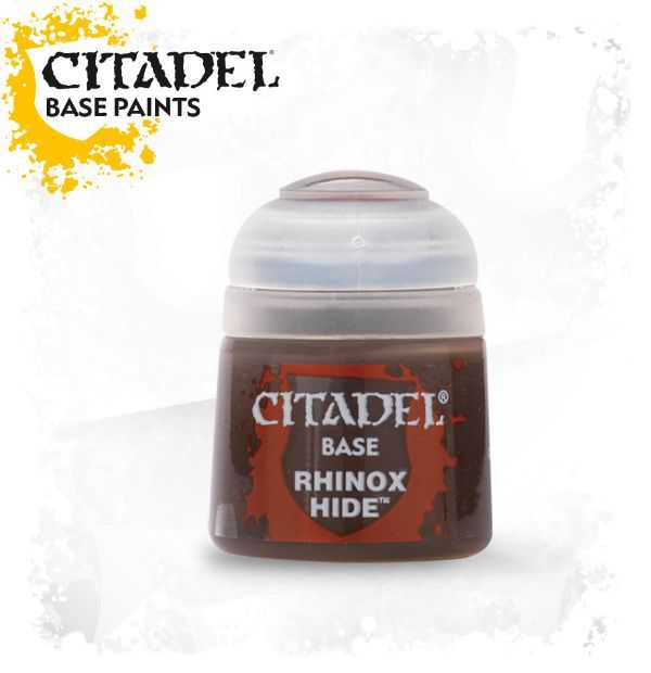 Pot of Base Rhinox Hide paint 12ml 21-22 - Citadel