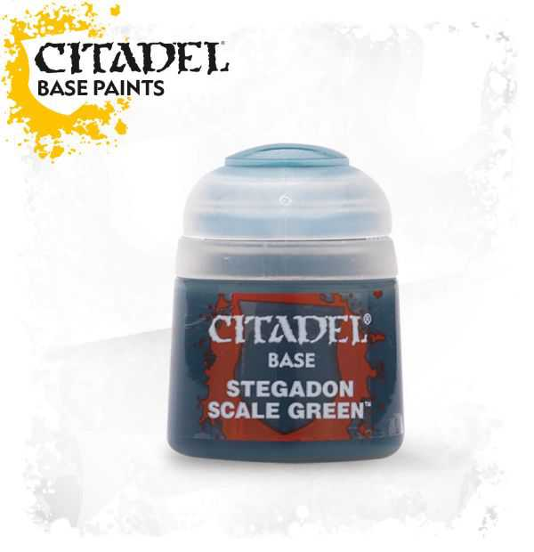 Pot de peinture Base Stegadon Scale Green 12ml 21-10 - Citadel