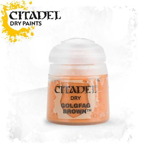 Pot of Dry Golgfag Brown paint 12ml 23-26 - Citadel