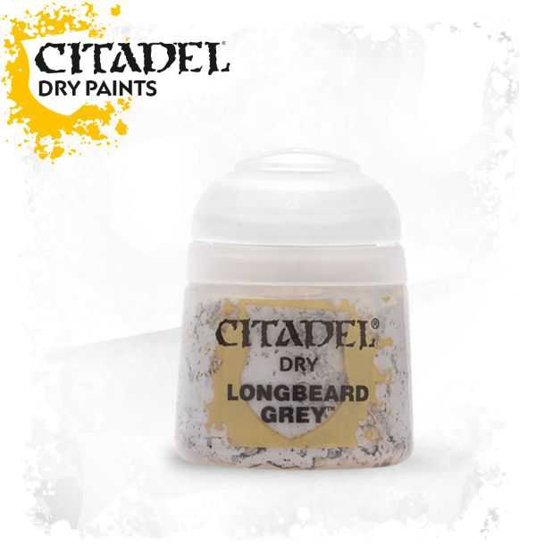 Pot of Dry Longbeard Grey paint 12ml 23-12 - Citadel